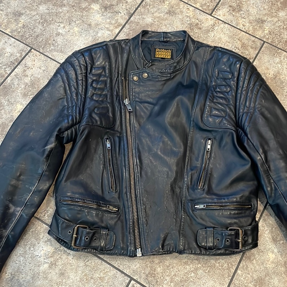 Vintage Protech leather jacket size 44